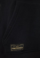 Hanorac cu fermoar și imprimeu pe piept