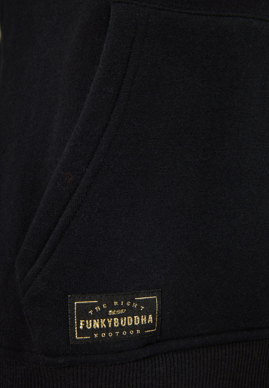 Hanorac cu fermoar și imprimeu pe piept