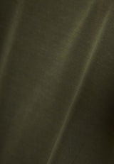 Tricou cu guler rotund și mânecă lungă