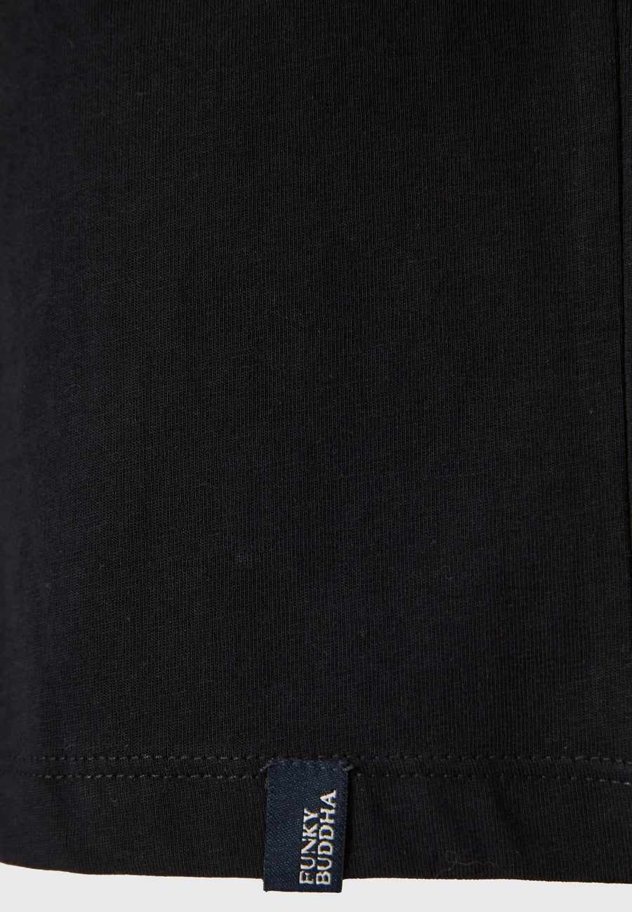 Tricou cu mânecă lungă și imprimeu pe piept