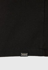 Tricou cu guler rotund și imprimeu minimalist cu logo