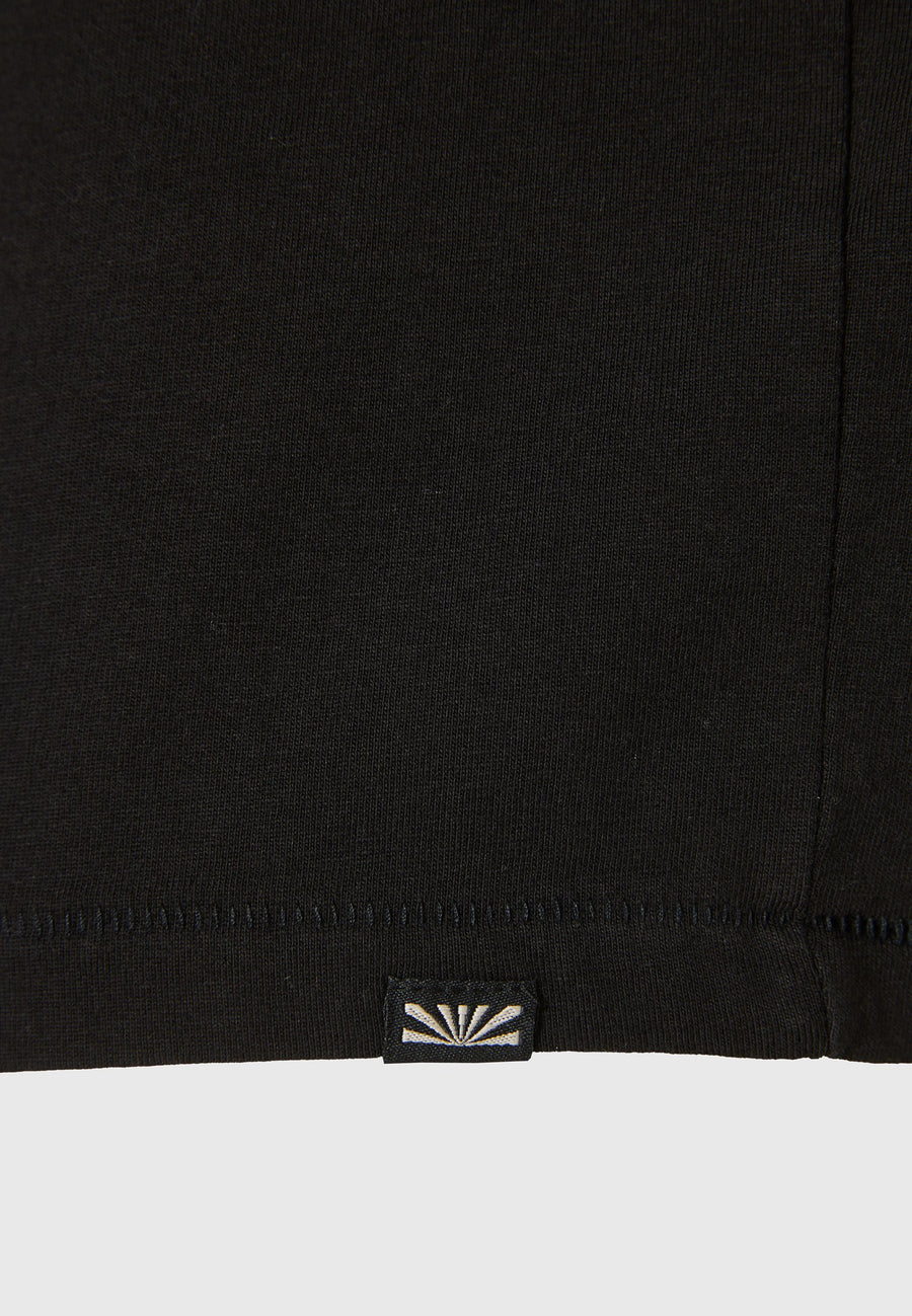 Tricou cu guler rotund și imprimeu minimalist cu logo