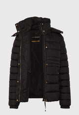 Jachetă matlasată cu blană detașabilă