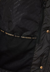 Jachetă matlasată tip puffer cu blană detașabilă