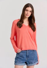 Women's linen blend lightweight sweater