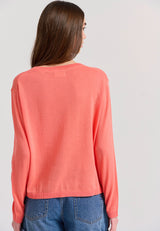 Women's linen blend lightweight sweater