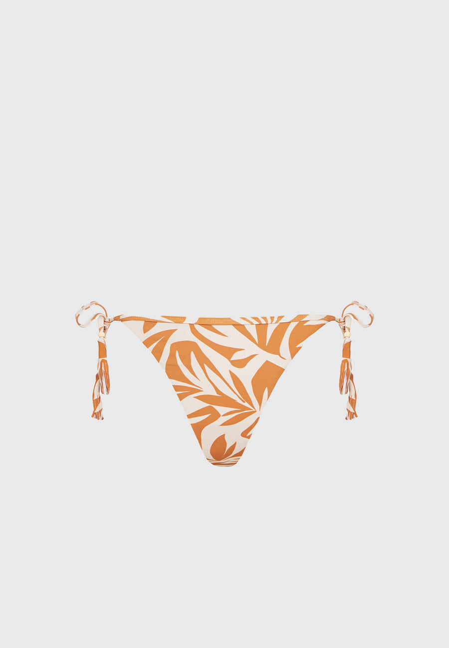 Slip de bikini cu imprimeu integral și legături laterale - Biscotti