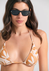 Top de bikini cu imprimeu pe toată suprafața și decolteu halter - Biscotti