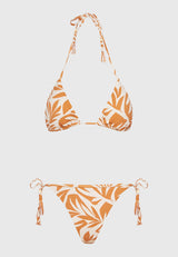 Halter neck all over printed bikini top - Biscotti