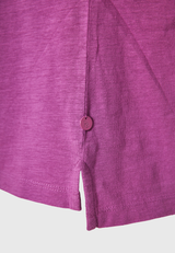 Crew neck women's plain t-shirt - The essentials - Orchid