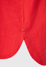 Women's tank top with longer back - Tomato