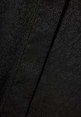 Women's oversized kimono in jacquard weave - Black