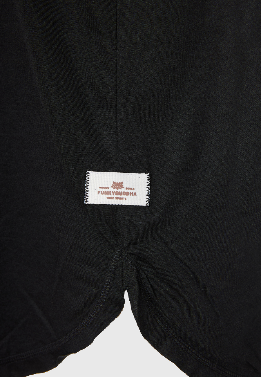 Women's viscose plain color tank top - Black