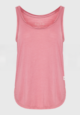 Women's viscose plain color tank top - Pink