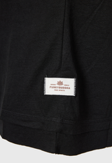 Tricou simplu din viscoză pentru femei - Negru