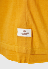 Tricou simplu din viscoză pentru femei - Muștar