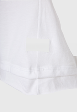 Tricou simplu din viscoză pentru femei - Alb