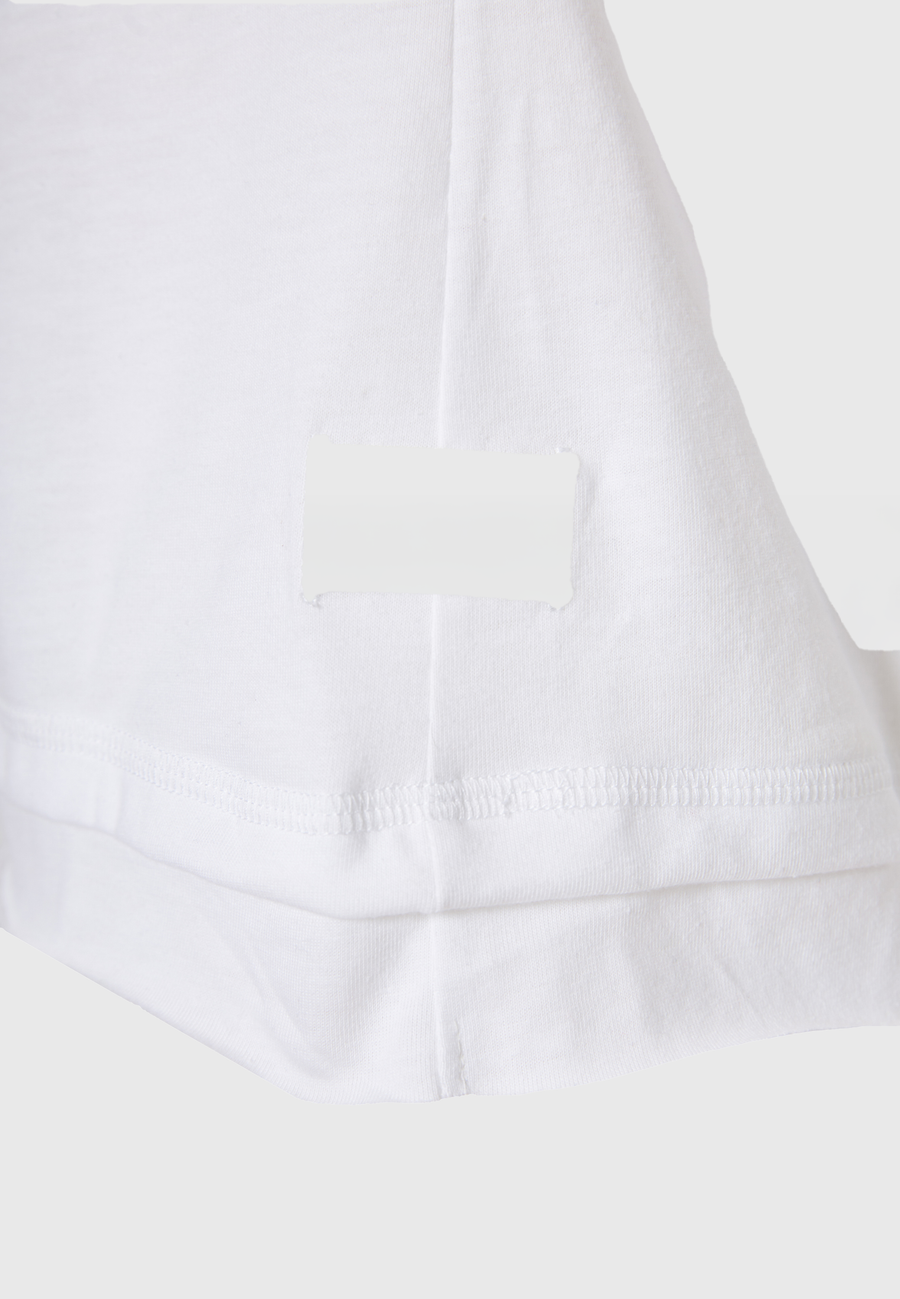 Tricou simplu din viscoză pentru femei - Alb