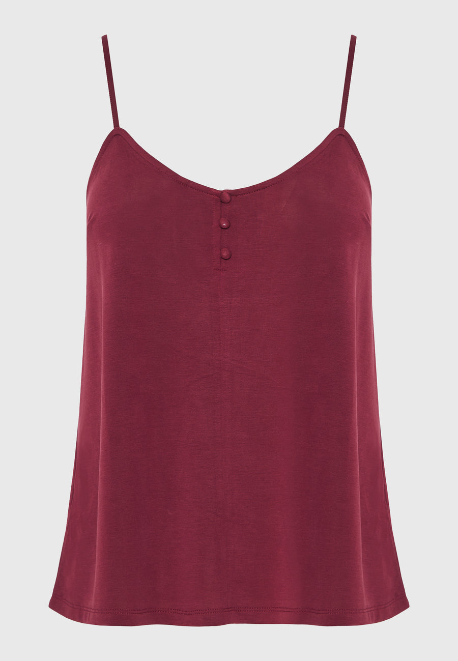 Women's modal shell top - Earth red
