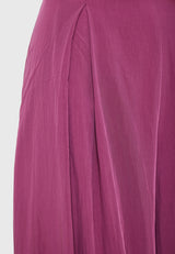 Jumpsuit with bow on the back - Sangria