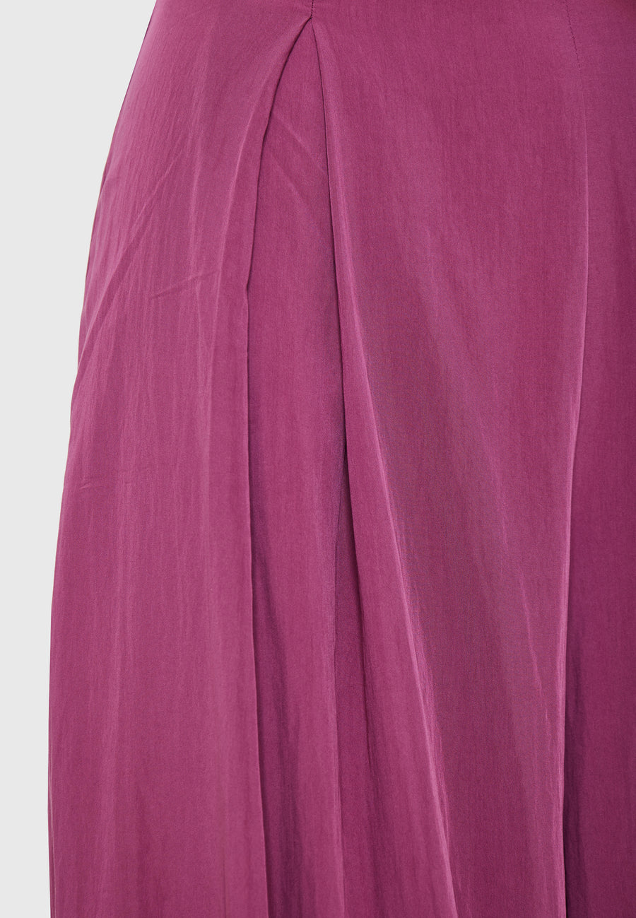 Jumpsuit with bow on the back - Sangria