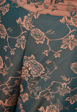 Wide leg all over printed pants - Smoke blue