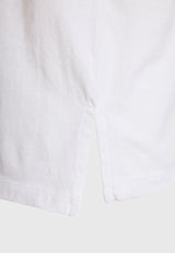 Women's t-shirt with graphic frame print on the back - White