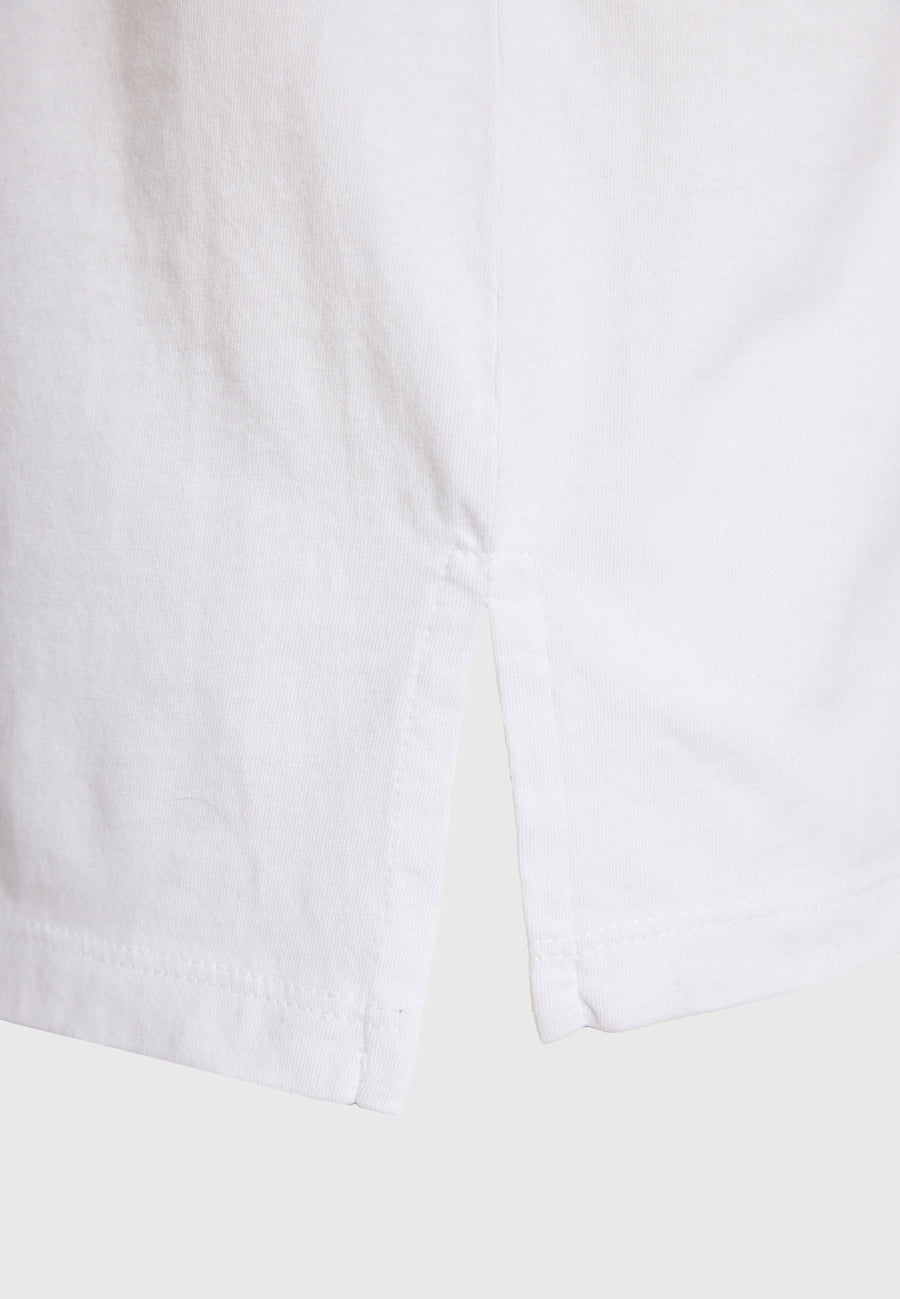 Women's t-shirt with graphic frame print on the back - White