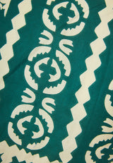 Cropped top with all over print in ethnic look - Multi