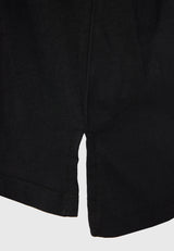 Tricou de damă cu imprimeu zodiacal pe spate - Negru