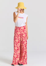 Tricou de damă cu imprimeu zodiacal pe spate - Alb