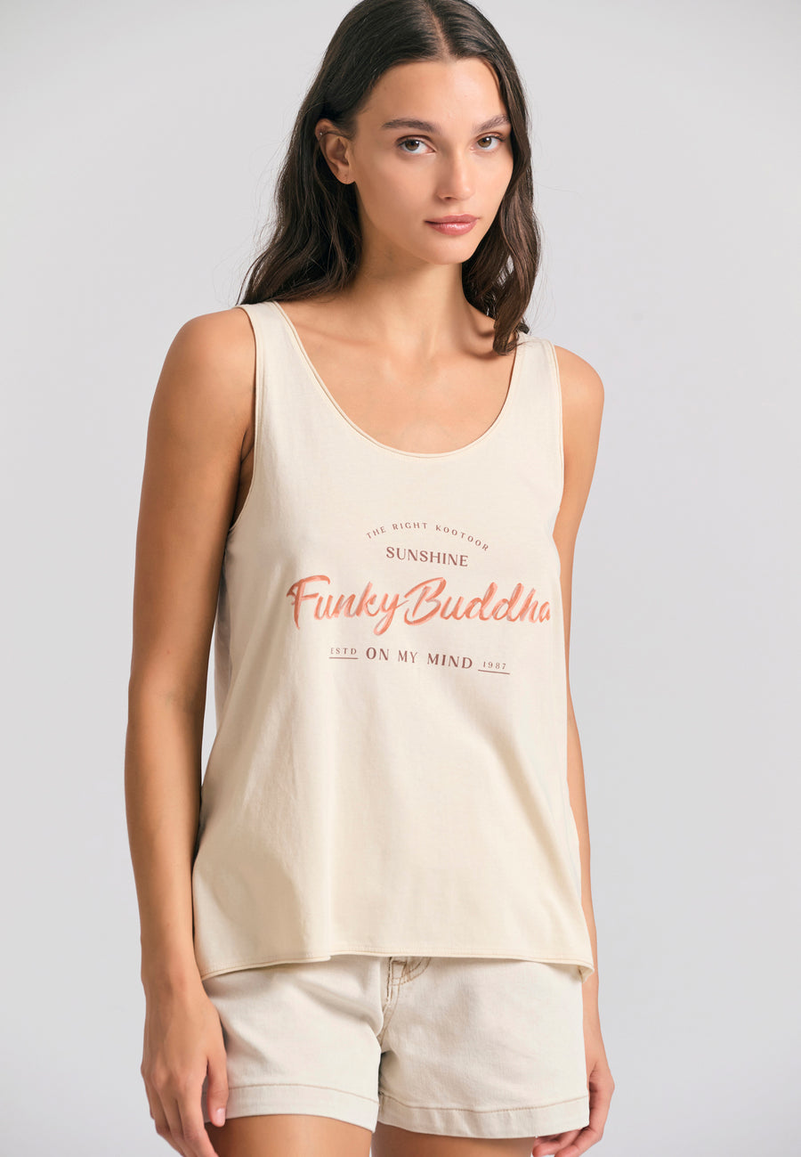 Maiou de damă cu imprimeu Funky Buddha - Chalk