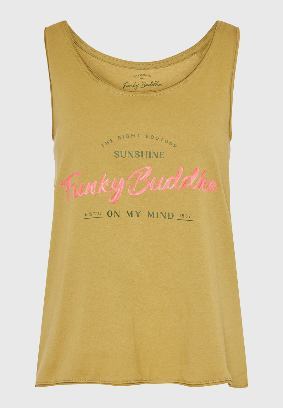 Maiou de damă cu imprimeu Funky Buddha - Verde ierburi