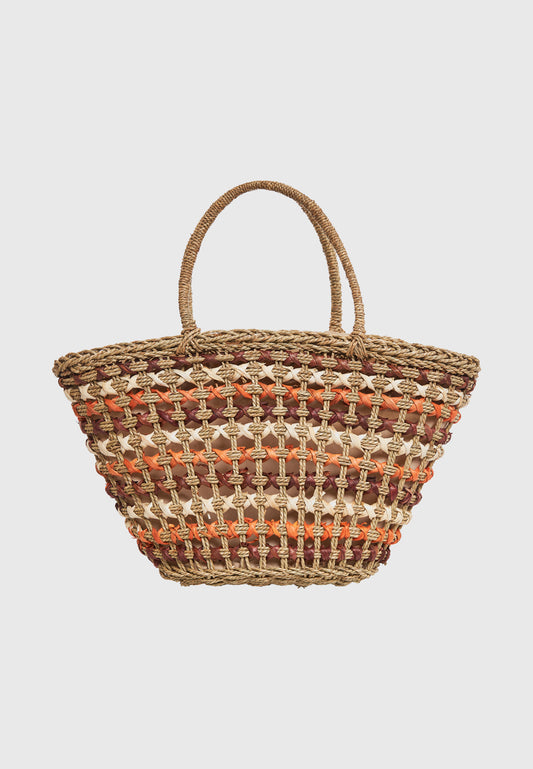 Geantă de plajă pentru femei - Portocaliu ars