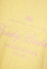 Tricou de damă cu imprimeu vintage cu logo - Lemon drop