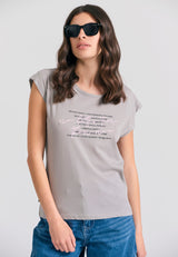 Tricou de damă cu imprimeu artistic și spate deschis - Elephant