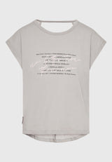 Tricou de damă cu imprimeu artistic și spate deschis - Elephant