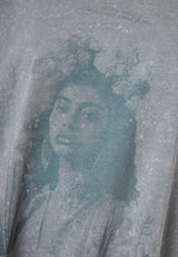 Tricou supradimensionat vopsit în haine cu imprimeu vintage - Elephant