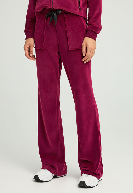 Pantaloni jogging evazați pentru femei, din velur