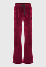 Pantaloni jogging evazați pentru femei, din velur
