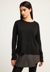 Tricotaje cu guler rotund pentru femei