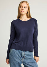 Tricotaje cu guler rotund pentru femei