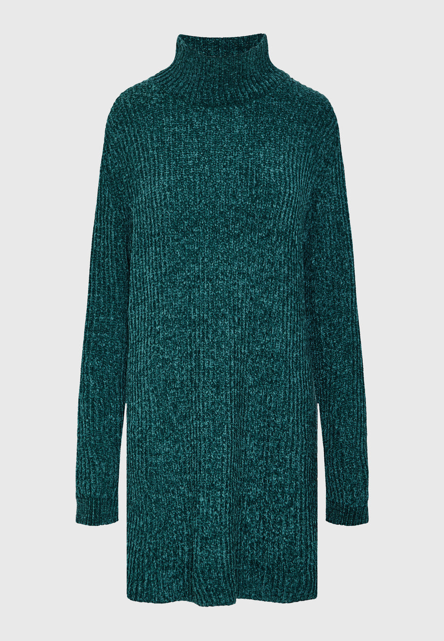 Knitted turtleneck dress