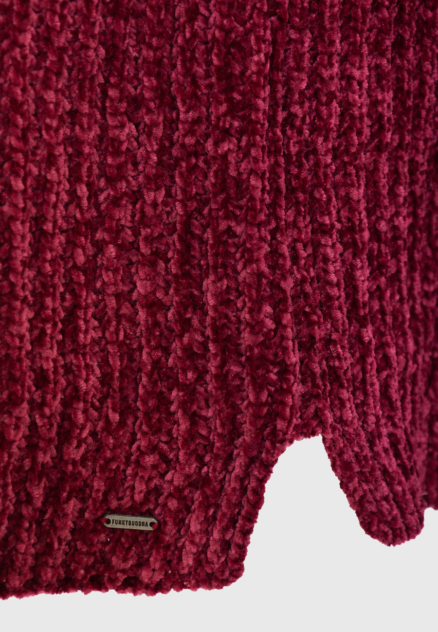 Knitted turtleneck dress