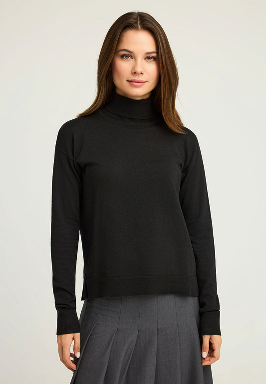 Pulover tricotat cu guler înalt pentru femei