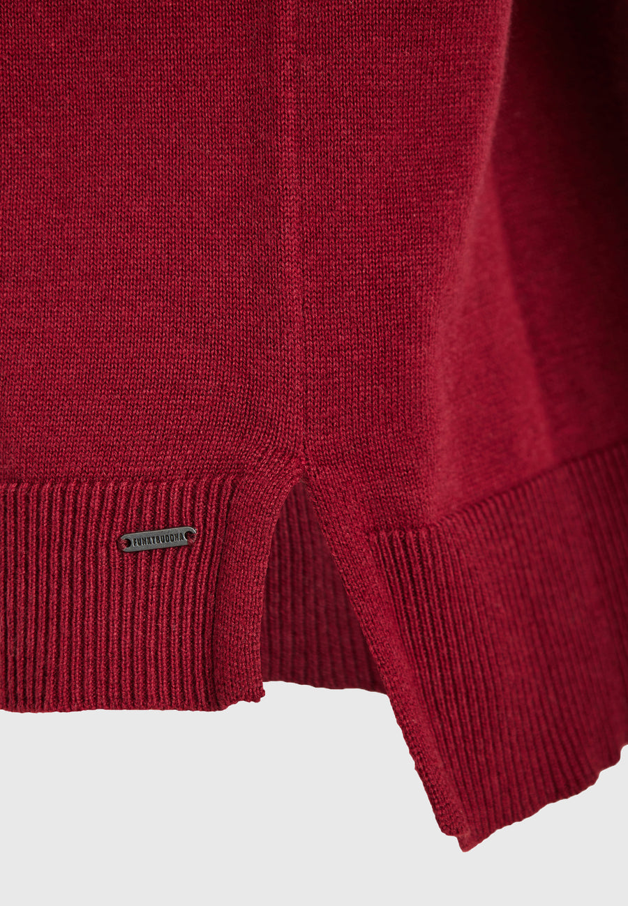 Pulover tricotat cu guler înalt pentru femei