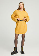 Rochie tricotată cu spatele deschis