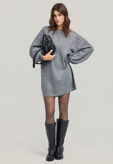 Rochie tricotată cu spatele deschis