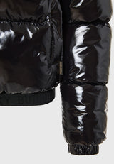 Jachetă matlasată cu glugă