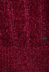 Pulover tricotat pentru femei cu finisaj striat